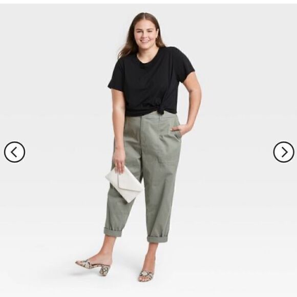 Target A New Day Women's High-Rise Utility Ankle Pants | SZ 14 - Picture 1 of 11